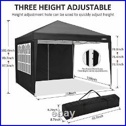 10x10'Commercial Easy Pop UP Canopy Party Tent Waterproof Gazebo Heavy Duty US