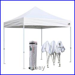 10x10 White Commercial Ez Pop Up Canopy Outdoor Folding Gazebo Event Vendor Tent