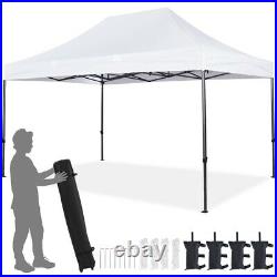 10x15 Adjustable Pop Up Canopy Tent Heavy Duty Instant Canopy Commercial Instant