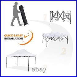 10x15 Ft Adjustable Pop Up Canopy Tent Heavy Duty Commercial Instant Canopies