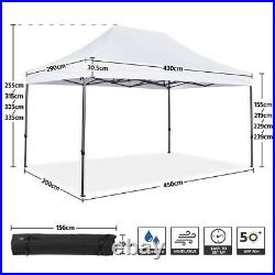 10x15 Ft Outdoor Canopy Instant Tent Commercial Canopies Party Gazebo Shelter