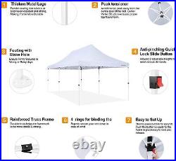 10x20 Commercial Pop UP Canopy Party Tent Folding Waterproof Gazebo Heavy Duty/@
