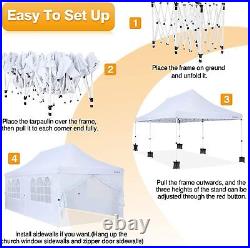 10x20 Commercial Pop UP Canopy Party Tent Folding Waterproof Gazebo Heavy Duty/@