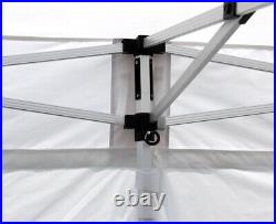 10x20' Commercial Pop Up Canopy Tent White Waterproof Portable Instant Shelter