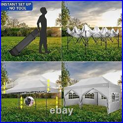 10x20FT Pop Up Canopy Commercial Instant Tent Waterproof Party Gazebo Heavy Duty