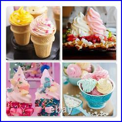 110V 3 Flavor Commercial Frozen Yogurt Soft Ice Cream Cones Maker Machine New