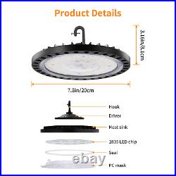 12 Pack 100W UFO Led High Bay Light Factory Warehouse Commercial Light Fixtures