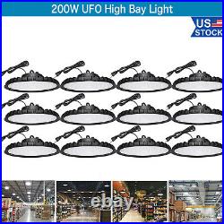 12 Pack 200W UFO Led High Bay Light Commercial Gym Factory Industrial Warehouse