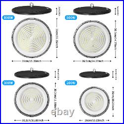 12 Pack 200W UFO Led High Bay Lights Commercial Warehouse Factory Light Fixture