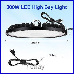 12 UFO Led High Bay Light 300W Industrial Commercial Warehouse Garage Gym Light