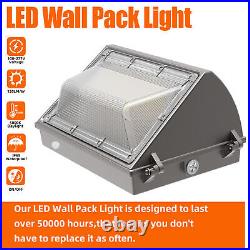 125 Watt LED Wall Pack Light Commercial Industrial Light Fixture with Photocell