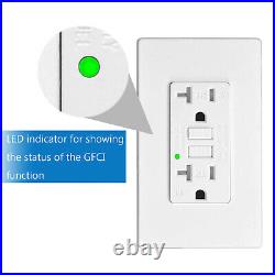 12Pack 15Amp GFCI Outlet Tamper Resistant Wall Receptacle with LED Indicator ETL