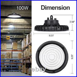 12Pcs 100W UFO Led High Bay Light 100 Watt Industrial Commercial Warehouse Light