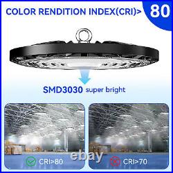 12Pcs 200W UFO Led High Bay Light Industrial Commercial Garage Shop Light 6000K