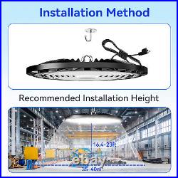 12Pcs 200W UFO Led High Bay Light Industrial Commercial Garage Shop Light 6000K