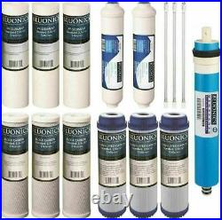 15 pcs Replacement Water Filter Set for our 6 Stage UV Reverse Osmosis System