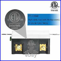 15A GFCI Outlets Ground Fault Receptacle Commercial Grade ETL with Cover 10 Pack