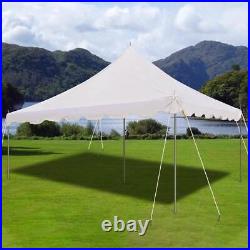 15x15 Pole Tent Weekender Event Party Canopy Waterproof 14 Oz Commercial Vinyl