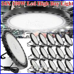 16 Pack 100W UFO Led High Bay Light Factory Warehouse Commercial Led Shop Lights