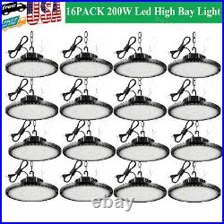 16 Pack 200W UFO Led High Bay Light Factory Warehouse Commercial Led Shop Lights