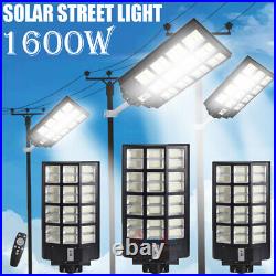 1600 Watt 900000000LM Commercial Solar Street Flood Light Dusk To Dawn Road Lamp