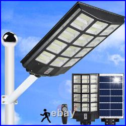1600 Watt 900000000LM Commercial Solar Street Flood Light Dusk To Dawn Road Lamp