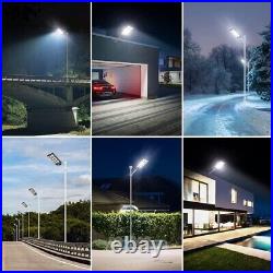 1600W 9900000000LM Commercial Solar Street Light Dusk-Dawn Parking Lot Road Lamp