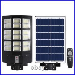 1600W Commercial LED Outdoor Dusk to Dawn Solar Street Light + Pole Road Lamp