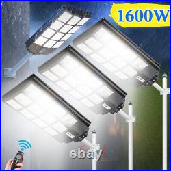 1600W Commercial Solar Street Light IP67 Parking Lot Big Road Lamp 9900000000LM
