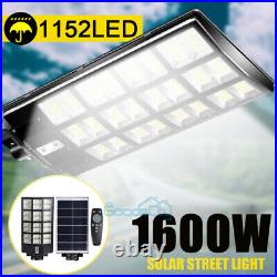 1600W Commercial Solar Street Lights Outdoor Garden Yard Super Bright Road Lamp