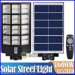 1600W Commercial Street Light Solar Montion Sensor 9000000000LM Road Pole Lamp