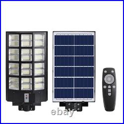 1600W LED Solar Street Light Outdoor Commercial IP67 Dusk-to-Dawn Road Lamp+Pole