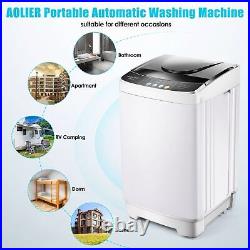 16Lbs/13Lbs Full-Automatic Rripple Washing Machine Portable Compact Washer NEW