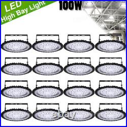 16X 100W UFO Led High Bay Light Commercial Warehouse Led Shop Lights Garage Lamp