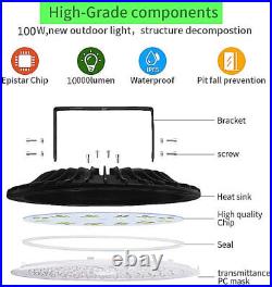 16X 100W UFO Led High Bay Light Commercial Warehouse Led Shop Lights Garage Lamp