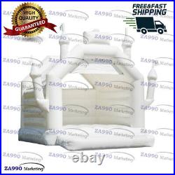 16x16ft Inflatable White Bounce House Wedding Bouncer Castle With Air Blower