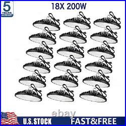 18 Pack 200W UFO Led High Bay Light Commercial Industrial Warehouse Shop Lights