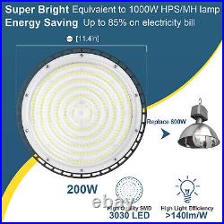 18 Pack 200W UFO Led High Bay Light Commercial Industrial Warehouse Shop Lights