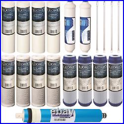 19 pcs Replacement Filter Set for our 6 Stage UV Reverse Osmosis System 100GPD