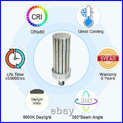 (2-Pack) 160W LED Corn Light AC480V Commercial Supermarkrt Factory Bulb 6000K