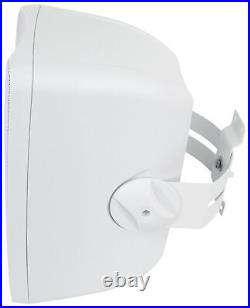 2 Rockville WET-6525W 6.5 70V Commercial Indoor/Outdoor Wall Speakers in White