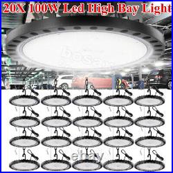 20 Pack 100W UFO Led High Bay Light Factory Warehouse Commercial Led Shop Lights