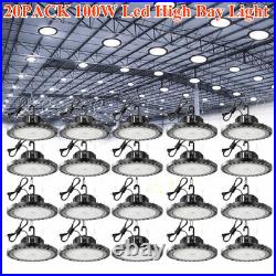 20 Pack 100W UFO Led High Bay Light Factory Warehouse Commercial Led Shop Lights