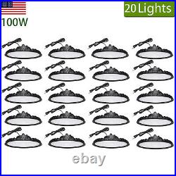 20 Pack 100W UFO Led High Bay Light Gym Commercial Warehouse Industrial Light