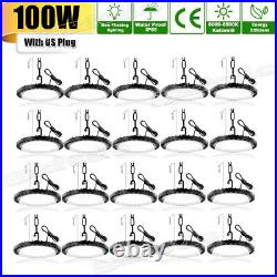 20 Pack 100W UFO Led High Bay Light Warehouse Factory Commercial Shop Gym Lights