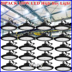 20 Pack 150W UFO Led High Bay Light Industrial Commercial Garage Shop Gym Light