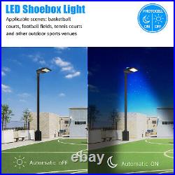 200W LED Parking Lot Street Pole Light Outdoor Commercial Shoebox Area Fixture