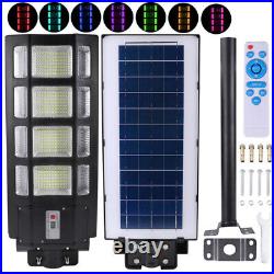2022 NEW Commercial 900000000LM LED RGB Solar Street Light IP67 Area Road Lamp