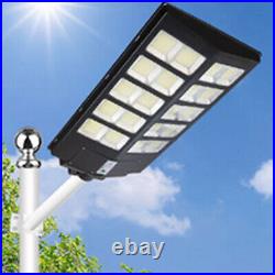 2024 NEW Commercial Dusk to Dawn LED Solar Street Light Motion Sensor Road Lamp