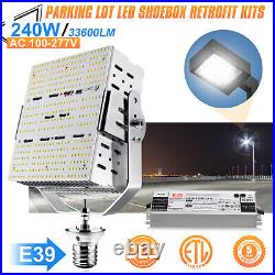 240W Shoebox Replacing LED Light Kits Commercial Fixture Tennis Courts Lighting